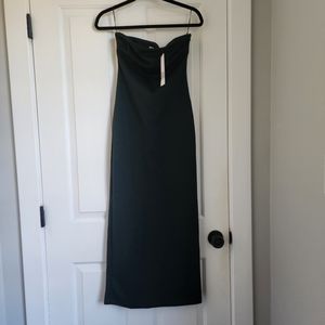 NWT Hunter Green Strapless Dress